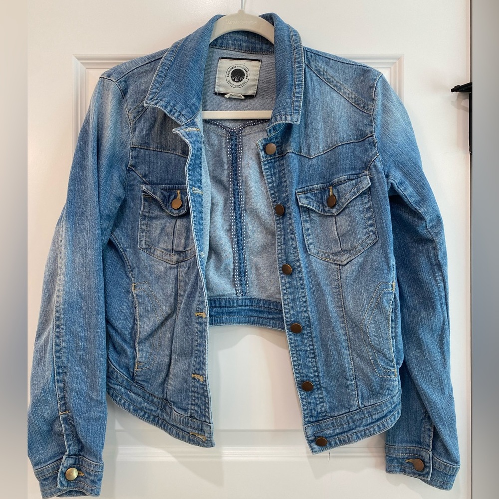 Daughters of the liberation high low denim jacket - M (from Anthropologie)